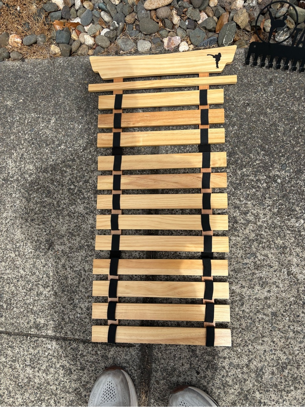 Wood Slatted Taekwondo Belt Holder